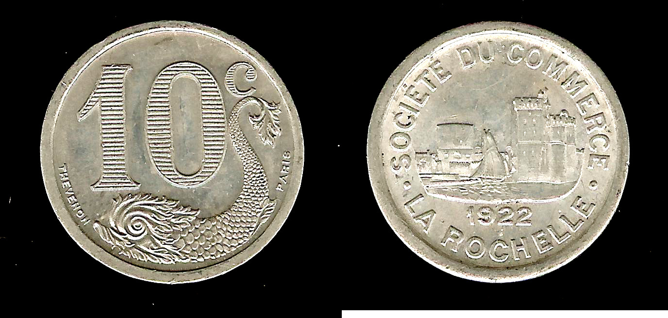 La Rochelle (Charente-Maritime) 10 centimes 1922 Unc